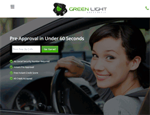 Tablet Screenshot of greenlightautocredit.com